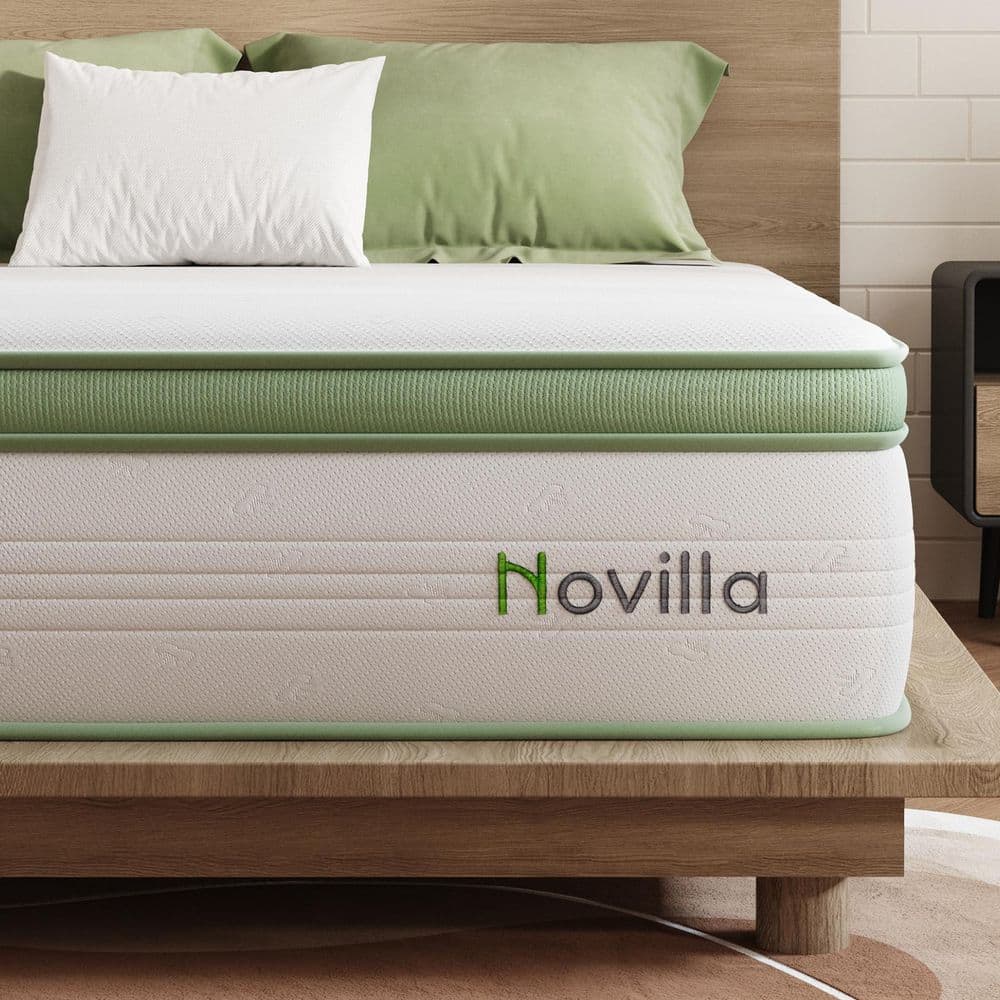 10 in. Medium Cool Gel Foam Innerspring Hybrid Mattress Tight Top Queen Mattress