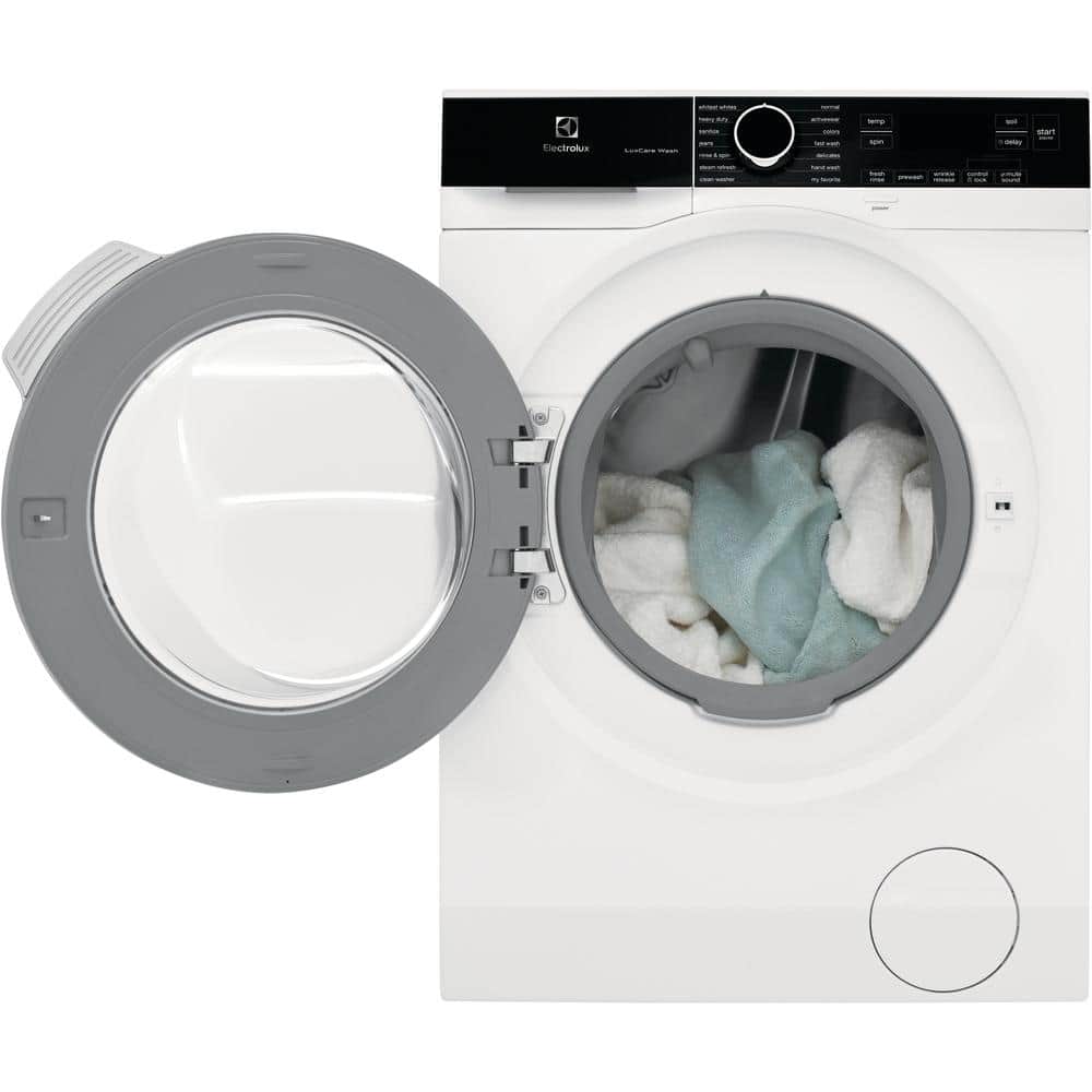 White 2.4 Cu. Ft. High Efficiency Front Load Washer with Steam