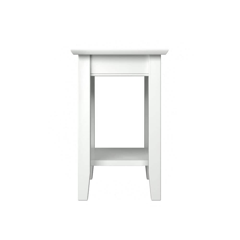 Nantucket White Chair Side Table with Charging Station - thumbnail 9