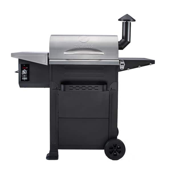 Z GRILLS 573 sq. in. Pellet Grill and Smoker in Stainless Steel ZPG ...