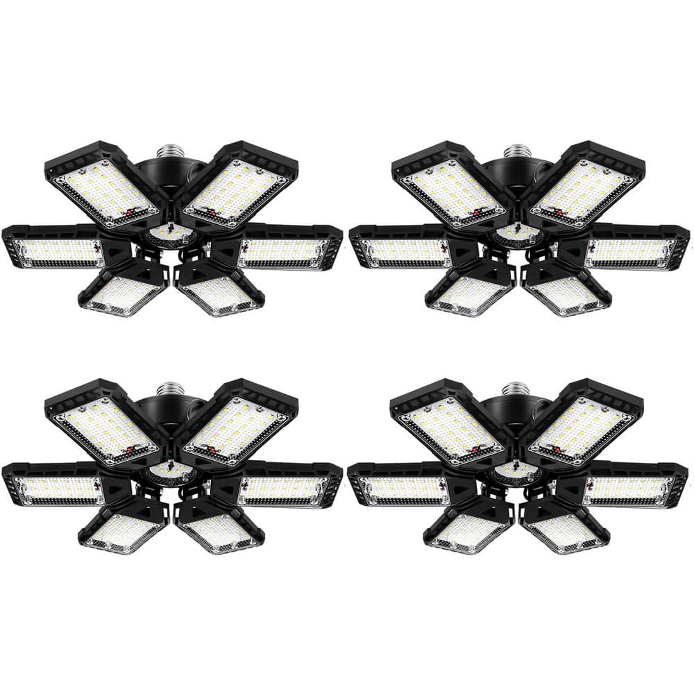 1 ft. 180-Watt White LED Shop Light with 6plus1 Adjustable Panels for Garage, Basement, and Workshop (4-Pack) price history on PriceWatchPro