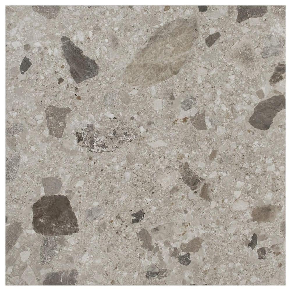Luxe Terrazzo Pavement 8 in. x 0.35 in. Terrazzo Look Matte Porcelain Floor and Wall Tile Sample price history on PriceWatchPro