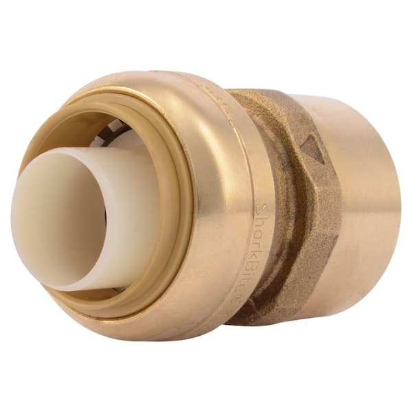 SharkBite 1 in. Push-to-Connect x FIP Brass Adapter Fitting