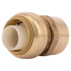 SharkBite Max Female Adapter, 1 in Push-to-Connect x 1 in FNPT, Brass Plumbing Fitting, UR094A