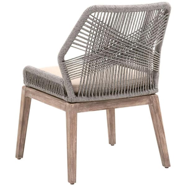 Rope Woven Chair Weatherproof Outdoor Dining Seat Yokari