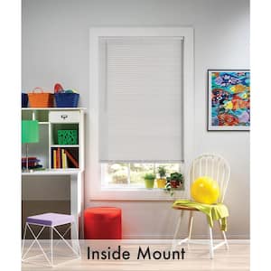 Bali Cut-to-Size White Cordless 1 In. Room Darkening Vinyl Mini Blind ...