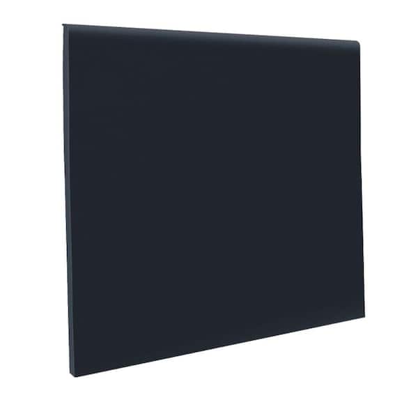 ROPPE Pinnacle Black 4 in. x 48 in. x 0.125 in. Rubber Toeless Wall Cove Base (30-Pieces)
