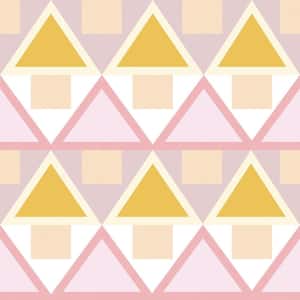 Pink Madaket Geometric Peel & Stick Wallpaper Sample