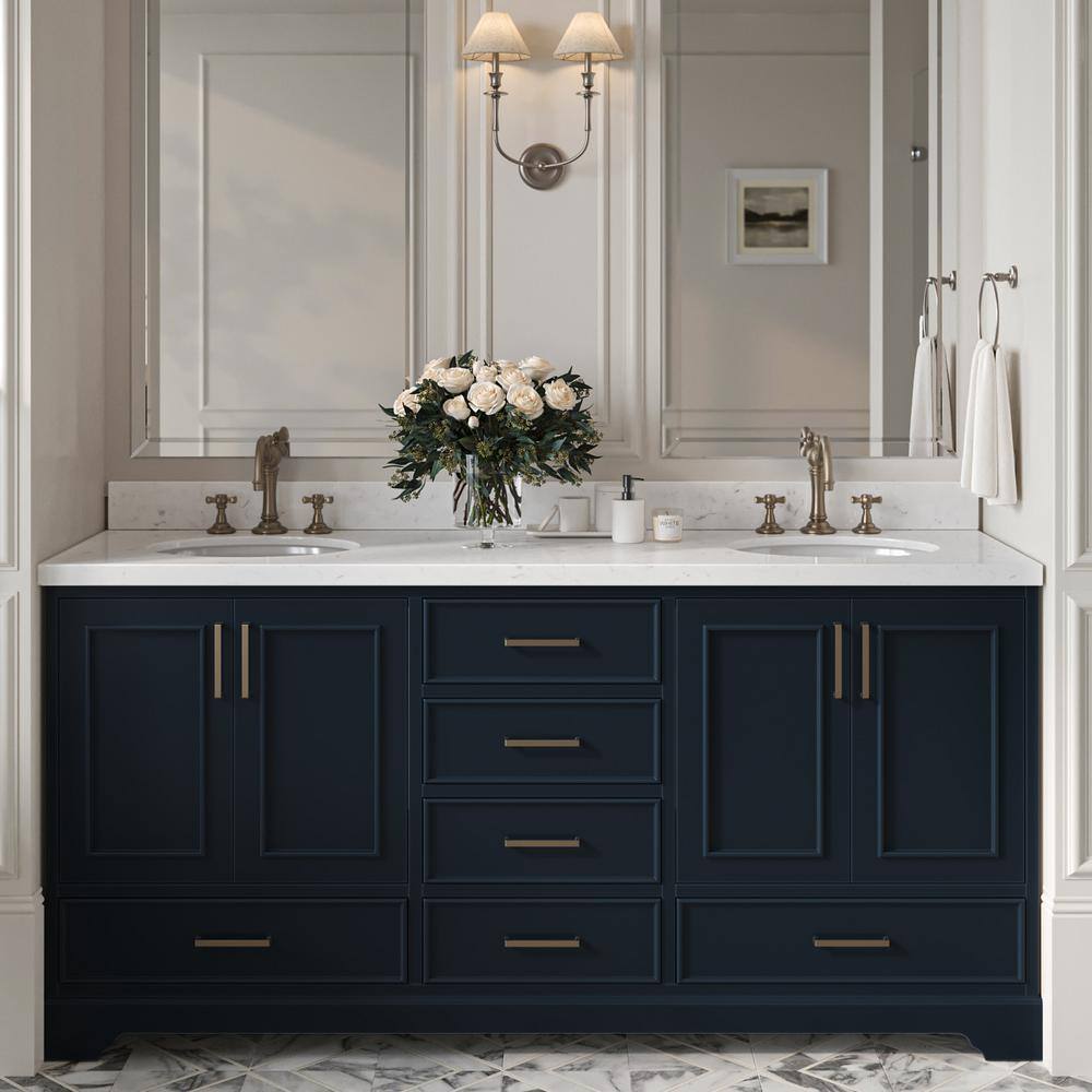 ARIEL Stafford 72 in. W x 22 in. D x 36 in. H Double Freestanding Bath ...