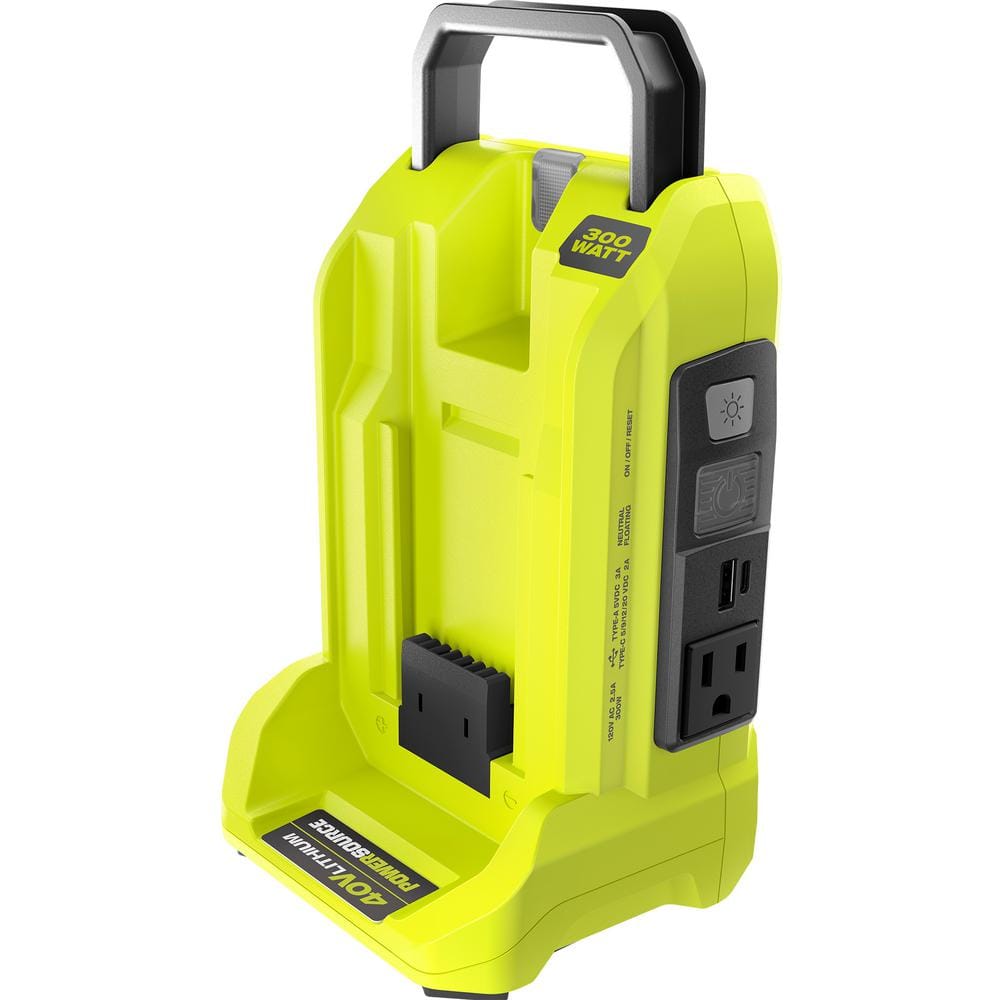 RYOBI 40V 300-Watt Power Source (Tool Only)