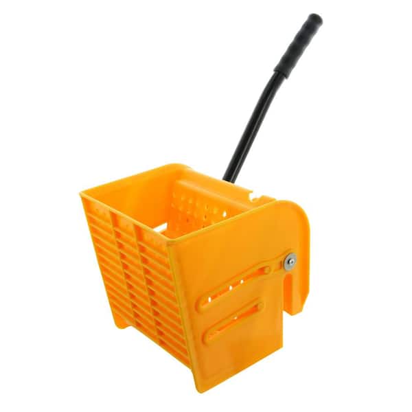 HB Smith 24 Qt. Wheeled Mop Bucket with Wringer and Removable Divider  24QSPW - The Home Depot