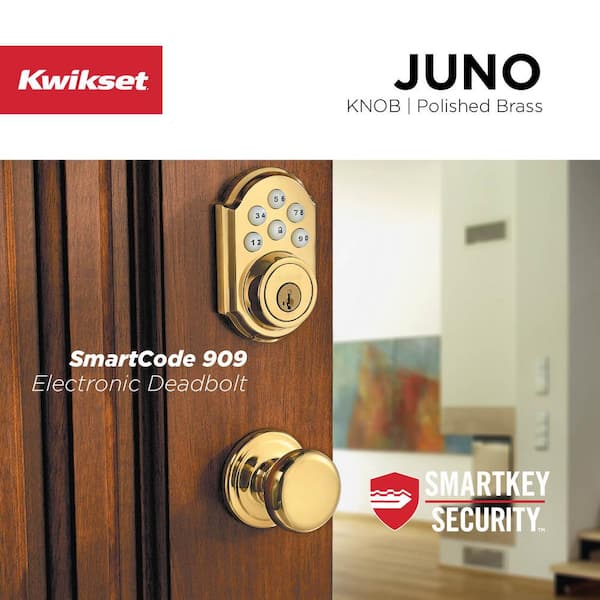 4 Pk Kwikset Juno Antique Brass Hall Closet Passage Door Knobset 720J 5 CP 