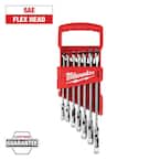 レンです Milwaukee 144-Position Flex-Head Ratcheting Combination Wrench Set