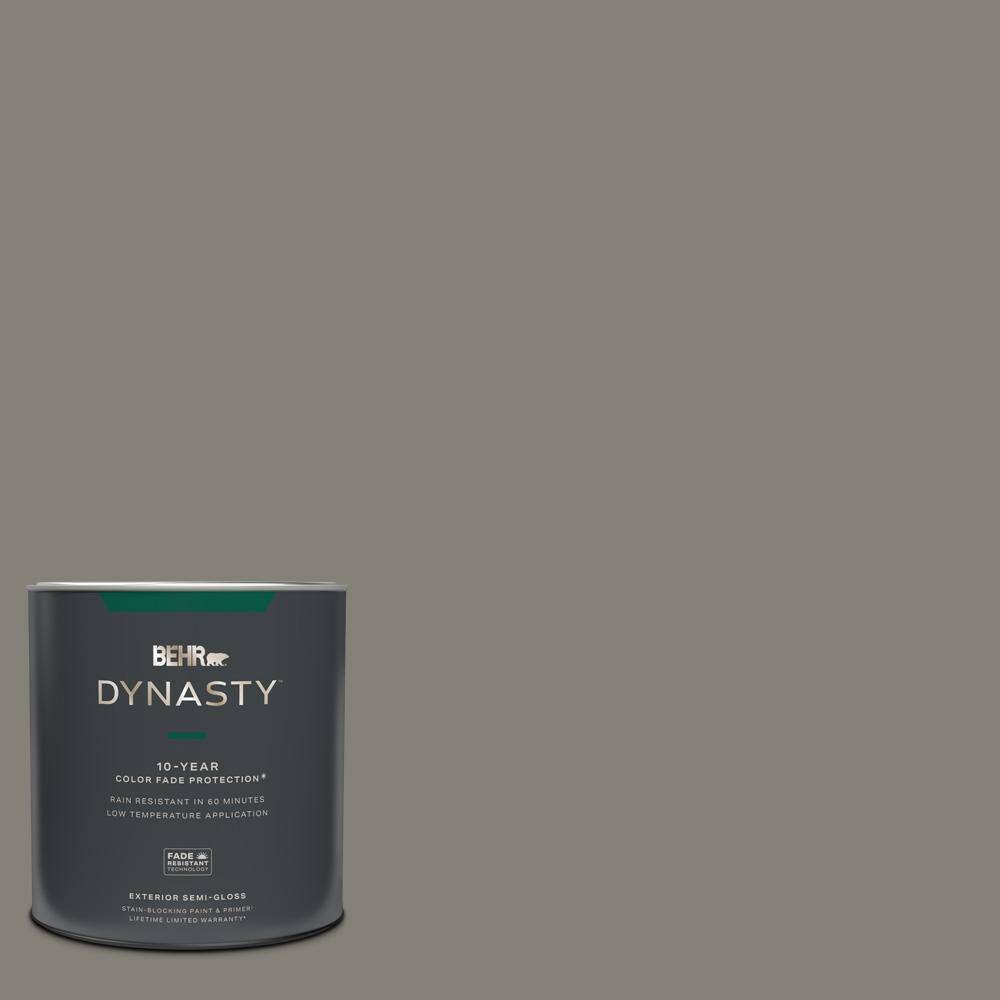 BEHR DYNASTY 1 qt. N3605A Wood Ash SemiGloss Exterior StainBlocking Paint & Primer 565304