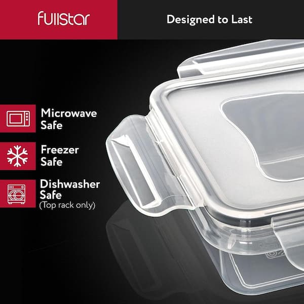 Fullstar Large Airtight Food Storage Containers with Lids - Air Tight Containers for Food Flour Container Kitchen Storage Containers