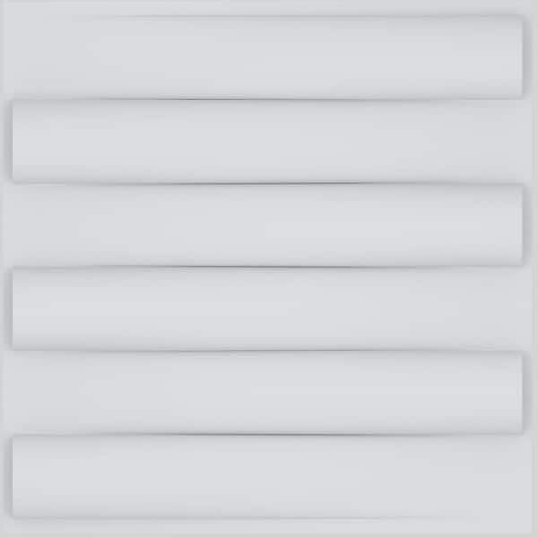 19.7 in. x 19.7 in. Decorative PVC 3D Wall Panels Iris Wall Design