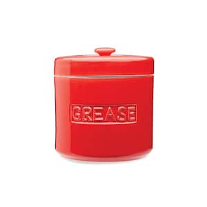 1-Piece Red Grease Container