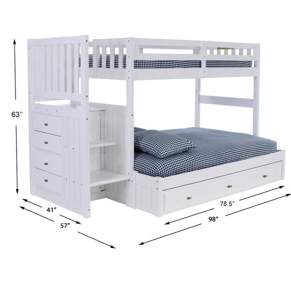 Staircase Bunkbed And 7 Drawers, Bunk Bed Dresser Stairs