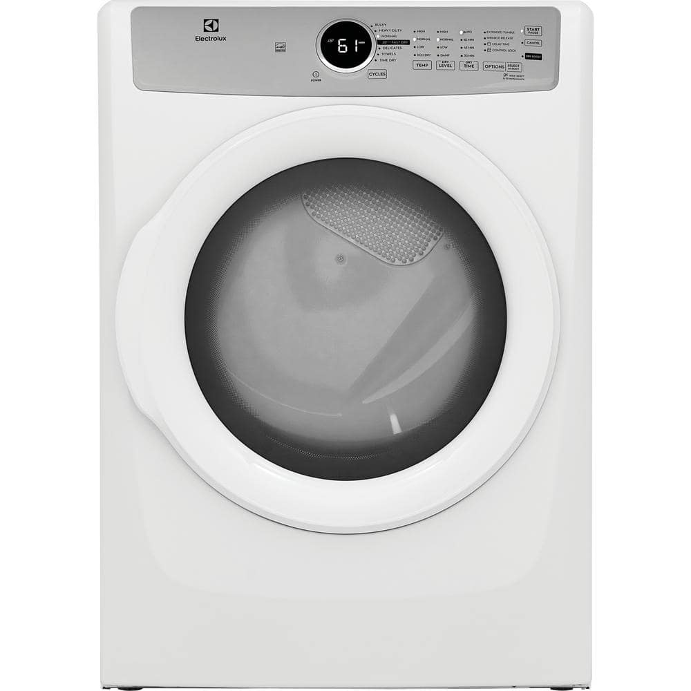 8 cu. ft. Front Load Gas Dryer in White