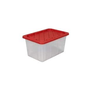 Rubbermaid Cleverstore 30 Quart Plastic Storage Tote Container with Lid, 6  ct - Fry's Food Stores