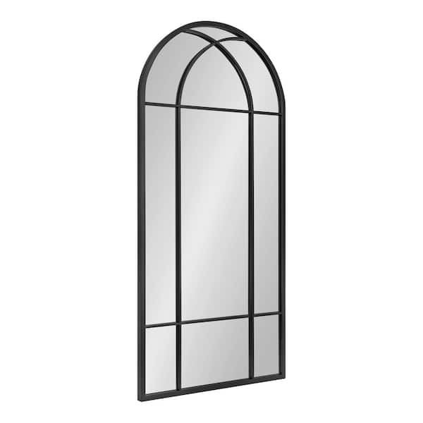 Kate and Laurel Dolbrook 40.00 in. H x 19.00 in. W Black Arch Classic Framed Decorative Wall Mirror