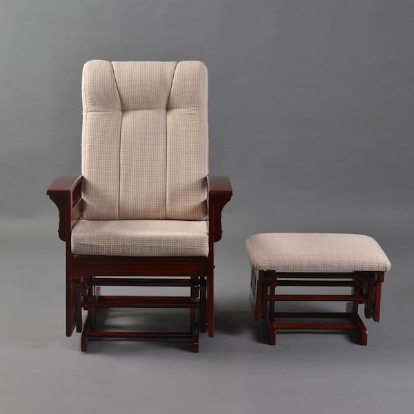 Glider Rocker With Ottoman Cherry at Tonya Barnes blog