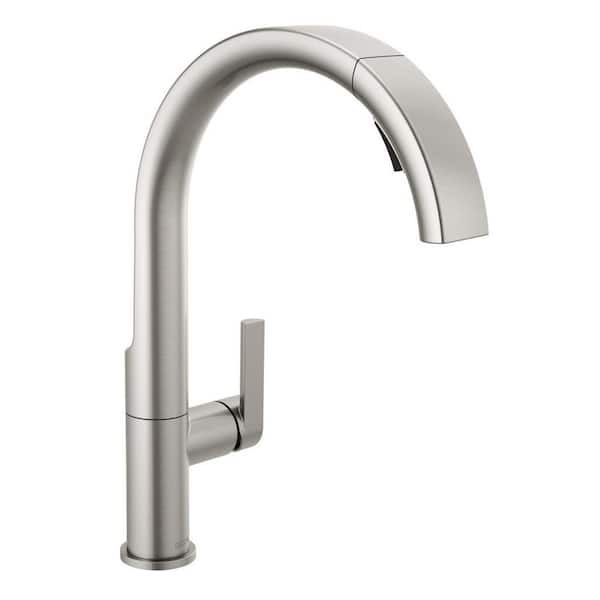 Keele Single-Handle Pull-Down Sprayer Kitchen Faucet in SpotShield Stainless