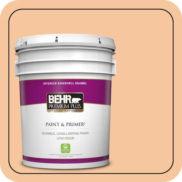 BEHR PREMIUM PLUS 5 gal. #M230-4 Cactus Blooms Eggshell Enamel Low Odor Interior Paint & Primer