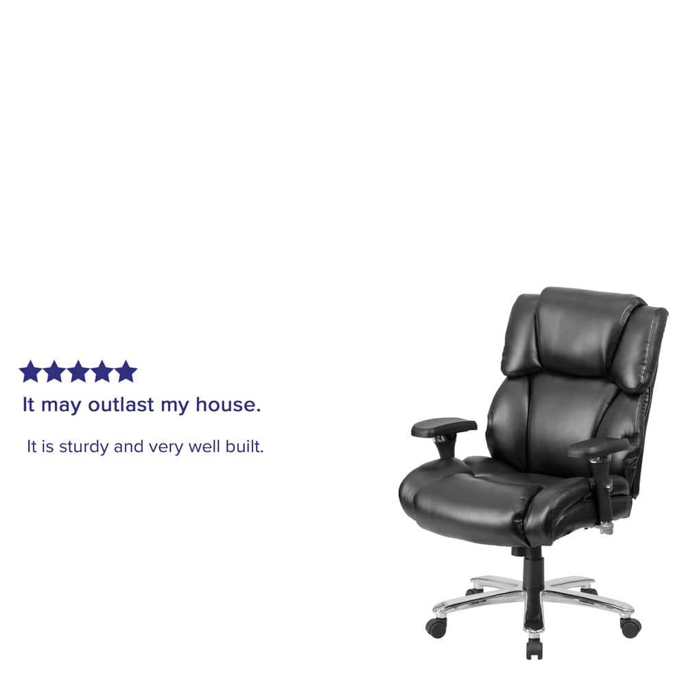 Black Leather High Back Ergonomic Executive Swivel Chair