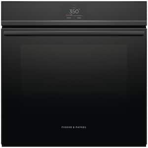 Minimal 24 in. Built-in 16 Function Single Electric Wall Oven with Self-Cleaning in Black with Touch Display