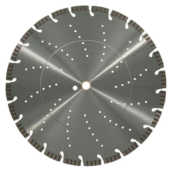 16 in. Concrete, Brick, Block, Segmented Rim, 12 mm Segment Height, General Purpose Diamond Saw Blade, 1 in./20 mm Arbor
