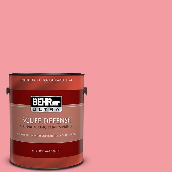 BEHR ULTRA 1 gal. 140B4 Island Coral Extra Durable Flat Interior