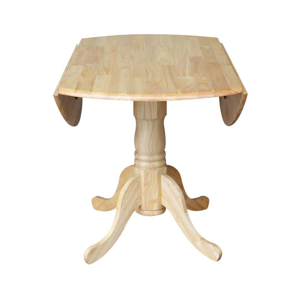 Classic Versatile Dual Drop Leaf Dining Set with Ladder Back Chairs