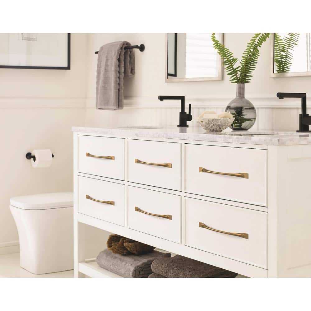 Champagne Bronze Modern Cabinet Pull Bar with Mounting Hardware