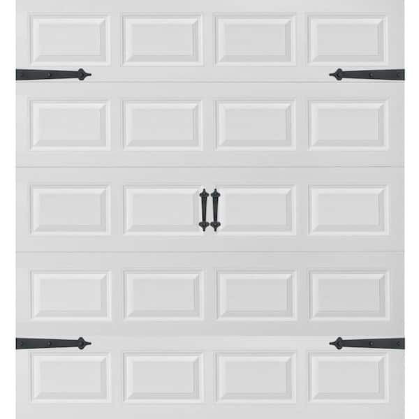 DURA-LIFT 6-Pack Black Plastic Garage Door Decorative Magnetic Hinge and Handle Set