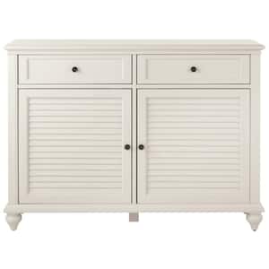 Hamilton 47 in. Off-White Wood Console Table with Drawers
