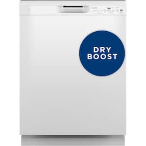 24 in. Built-In Tall Tub Front Control White Dishwasher w/Sanitize, Dry Boost, 52 dBA