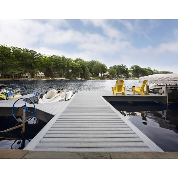 MoistureShield Elevate Alpine Gray 1 in. x 5.4 in.x 16 ft. Groove Capped Composite Decking (10-Pack) (H-Pack)