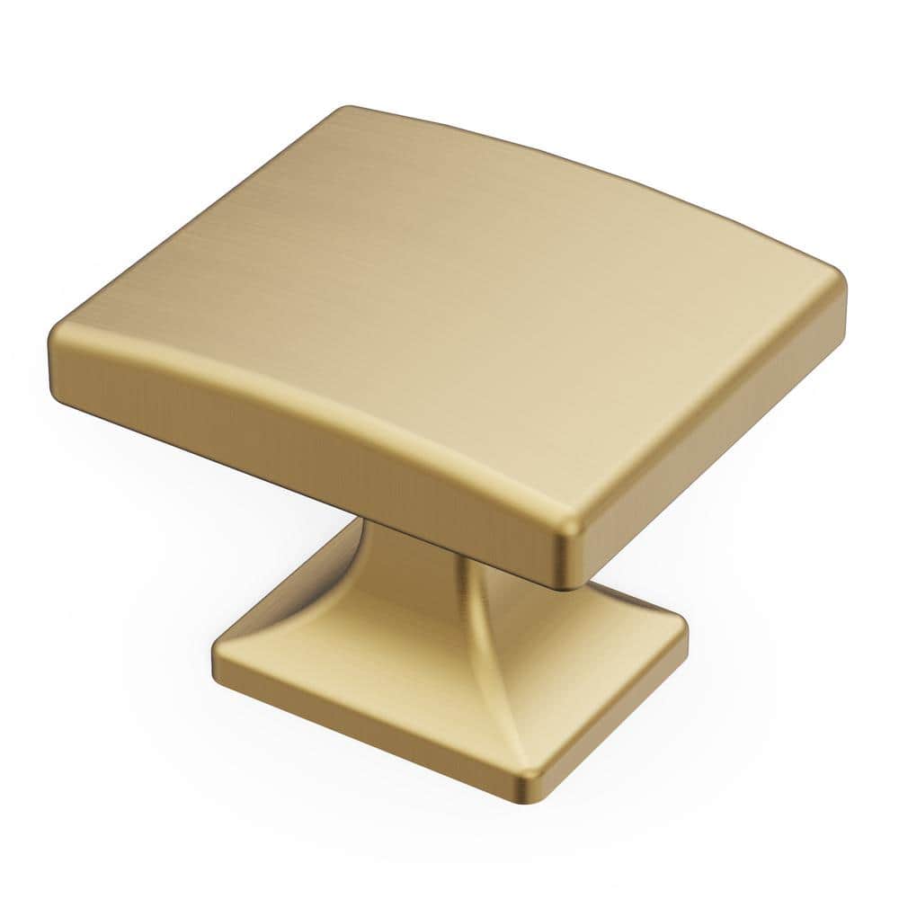 Champagne Bronze Square Cabinet Knobs 10-Pack with Mounting Hardware