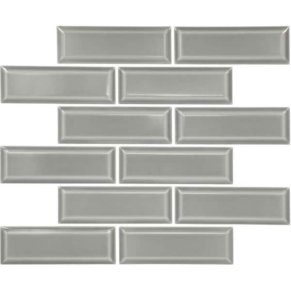 Daltile Revalia Remix Festive Gray 12-1/2 in. x 15 in. Glossy