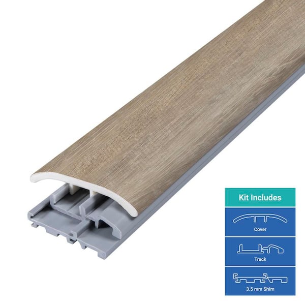 Sterling 0.31 in. T x 2 in. W x 78.7 in. L Vinyl 4-in-1 Molding