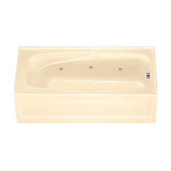 American Standard Colony 5.5 ft. Whirlpool Tub with Right Drain and Integral Apron in Bone