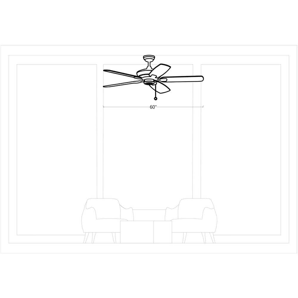 Colony Super Max 60'' Roman Bronze Dual-Finish Ceiling Fan