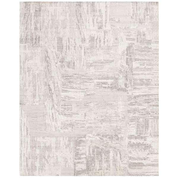 Bedford 9 ft. x 12 ft. Gray/Ivory Abstract Area Rug