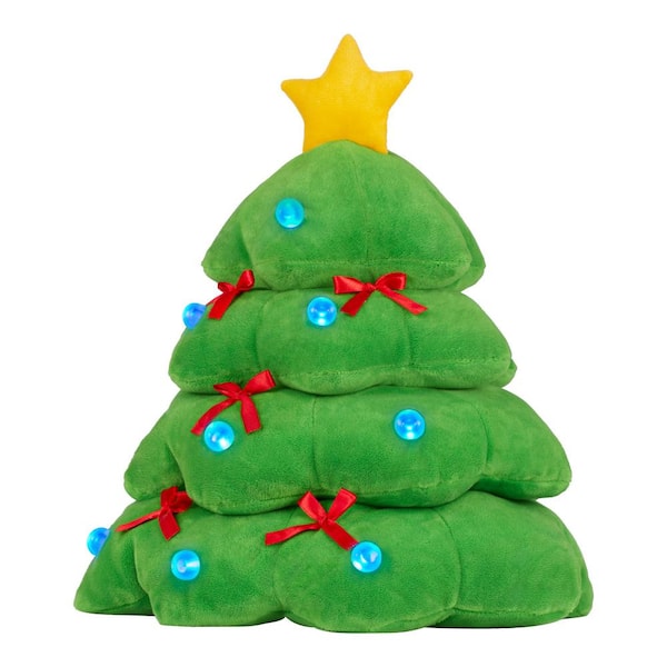 animated plush christmas tree