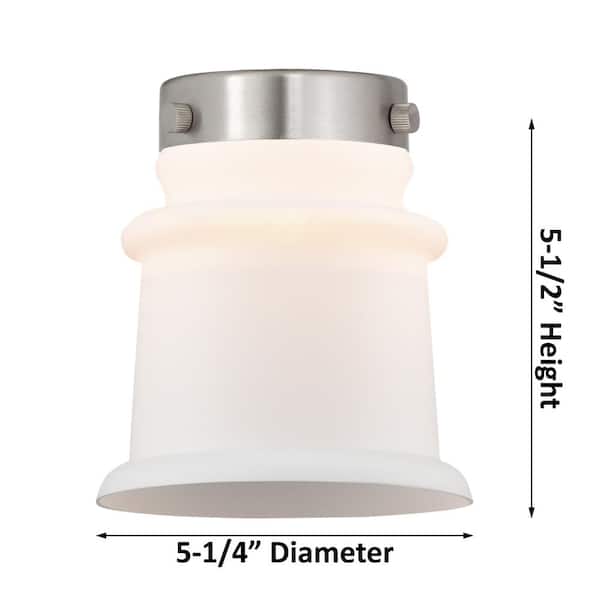 Innovations Canton 1-Light Matte White, Polished Chrome Wall