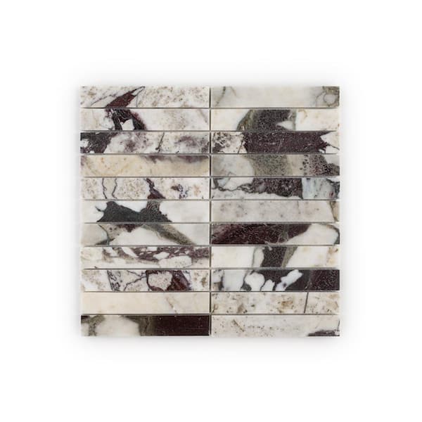 Cocoon Calacatta Viola Multi 12 in. x 11.5 in. Rectangle Polished Marble Wall and Floor Mosaic Tile (9.58 sq. ft./Case)