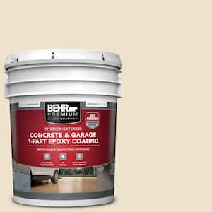 5 gal. #PPU7-15 Ivory Lace Self-Priming 1-Part Epoxy Satin Interior/Exterior Concrete and Garage Floor Paint