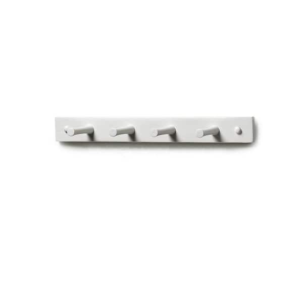 Spectrum 15.5 in. L Decorative White 4-Peg Wall Mount Wood Rack 82100 - The  Home Depot