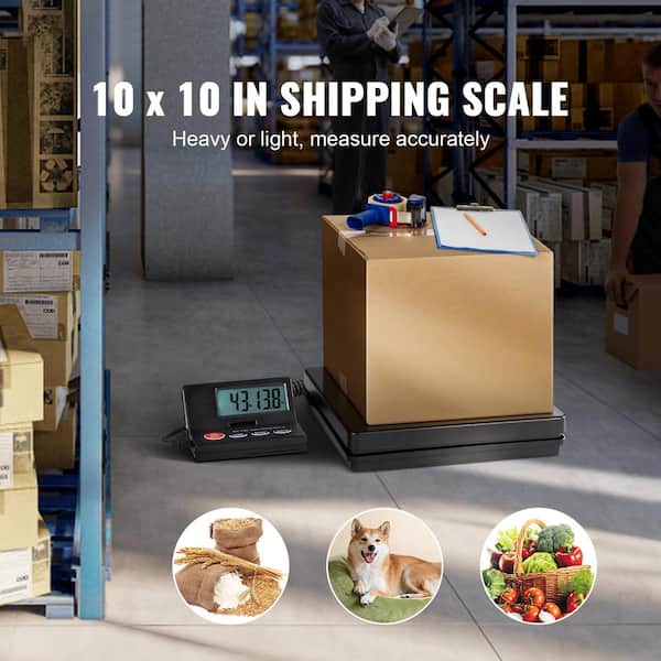 Digital Shipping Scale, 110 lbs. x 0.07 oz Heavy Duty Postal Scale, LCD Screen Display, Food Scale